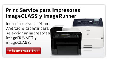 Canon Print Service para impresoras imageCLASS y imageRUNNER